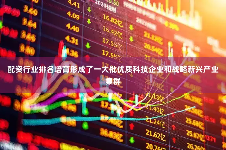 配资行业排名培育形成了一大批优质科技企业和战略新兴产业集群